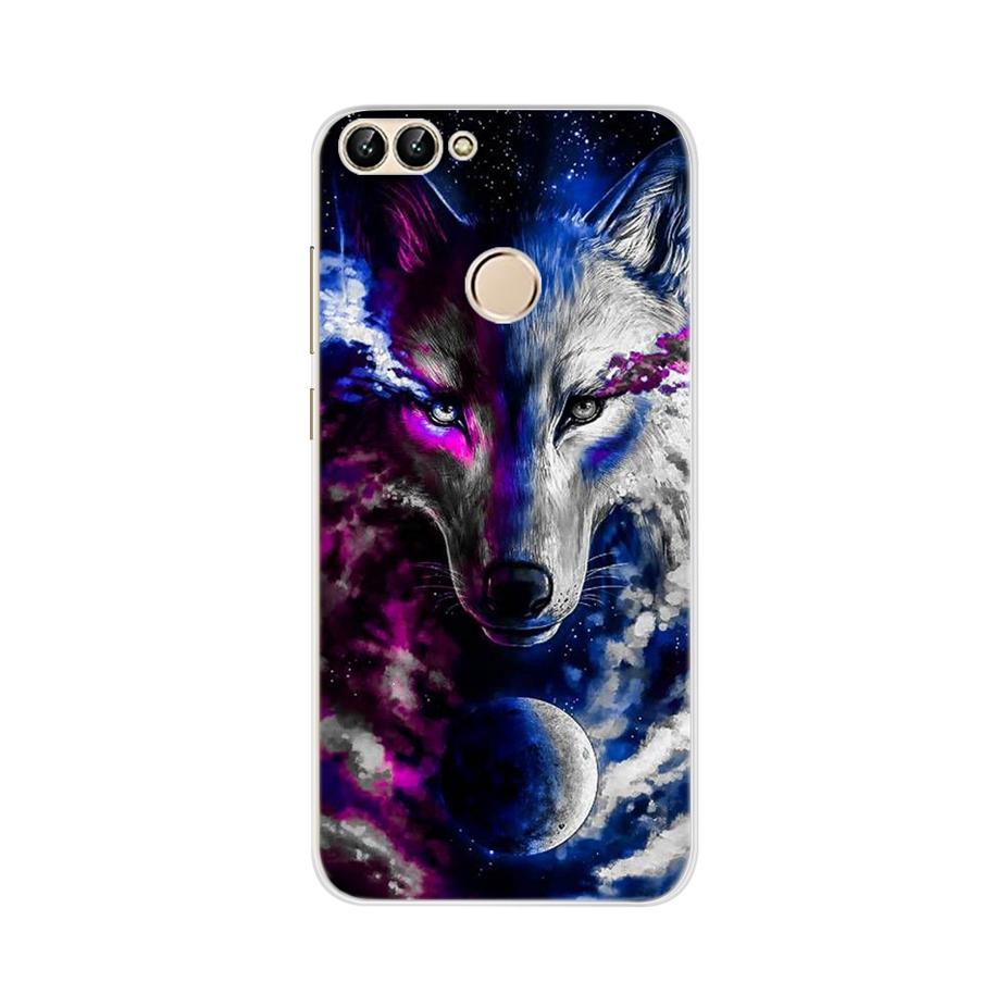 For Huawei P Smart Case TPU Soft Silicon Lavender Flower Back Cover Phone Case For Huawei P Smart 2018 FIG-LX1 PSmart Case 5.65"