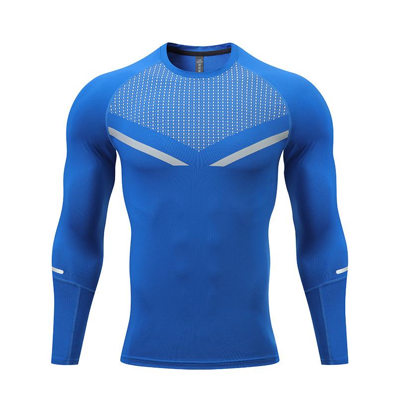 2024 Autumn Men s Quick Dry Long Sleeve Fitness Tee for Kids  Outdoor Running M