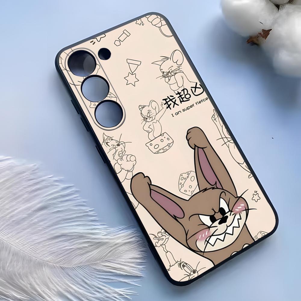 Cartoon T-Tom And J-erry Phone Case For Samsung S25 Ultra S24 S23 S 22 S21 S20 Plus Fe Galaxy A54 A53 A34 A25 A16 A14 A13Cover