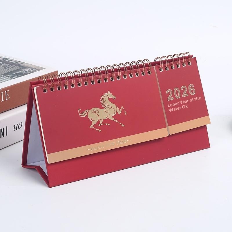 Writeable Memo Standing 2026 Desktop Desk Calendar Portable Foldable Table Calendar Academic Planner Table Decorations A1