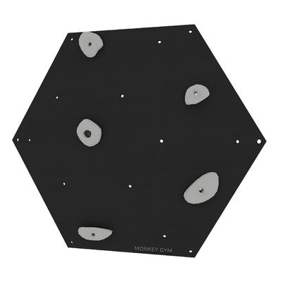 Climbing Wall Cube 1 Black - Gray Grips