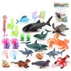 Simulare Mini Model Viață Marină Delfin Mizuse Căluț de Mare Caracatiță Homar Set Ornament Static Jucărie