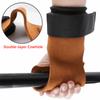 Verstellbarer Riemen Gewichtheben Handgelenkband Rindsleder Fitnessstudio Hebegriffband Krafttraining