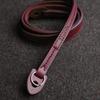 Camera Ring Italian Series [cam-in] Strap, Style, Leather, LCS-073 (Wine Red) (95cm)