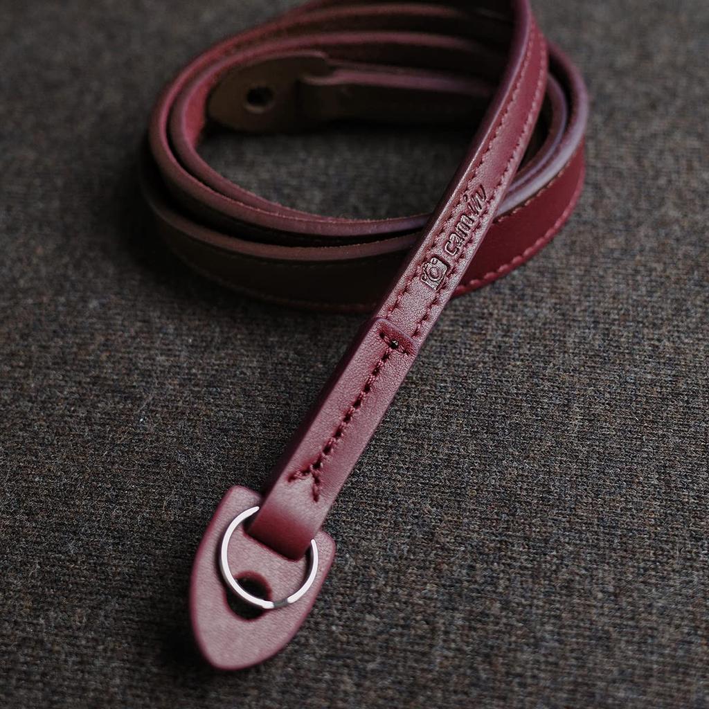 Camera Ring Italian Series [cam-in] Strap, Style, Leather, LCS-073 (Wine Red) (95cm)