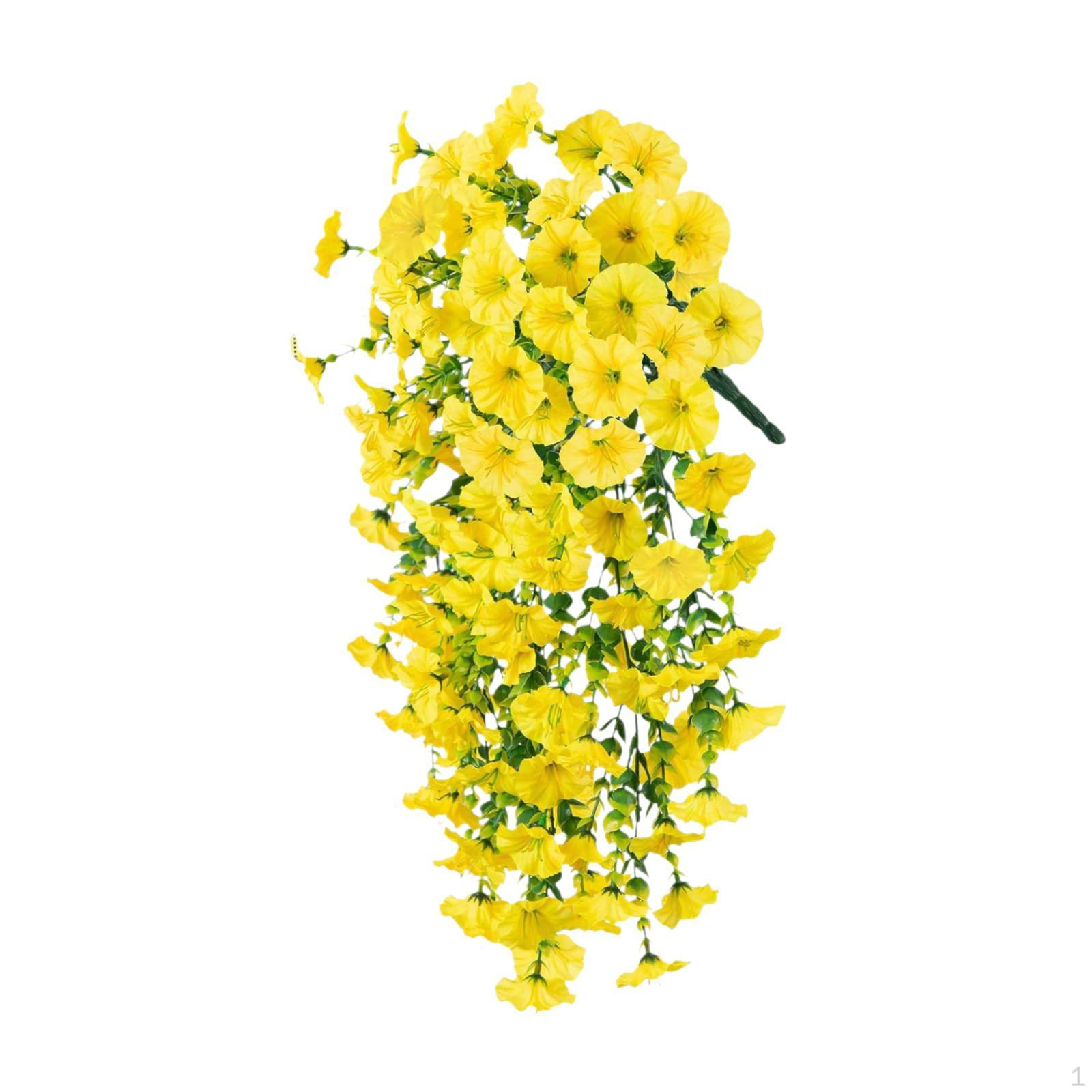 

Искусственные подвесные цветы гирлянда для украшения стен искусственные растения для улицы 76 см Yellow