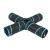 Pet Play Tunnel Collapsible 4 Way Cat Tube with Storage Bag for Cats Dogs Rabbits Indoor and