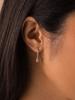 Copper Colorful Zircon Simple Fashion Water Drop Hoop Earring For Women Dating Partyt High Quality Fine Jewelry