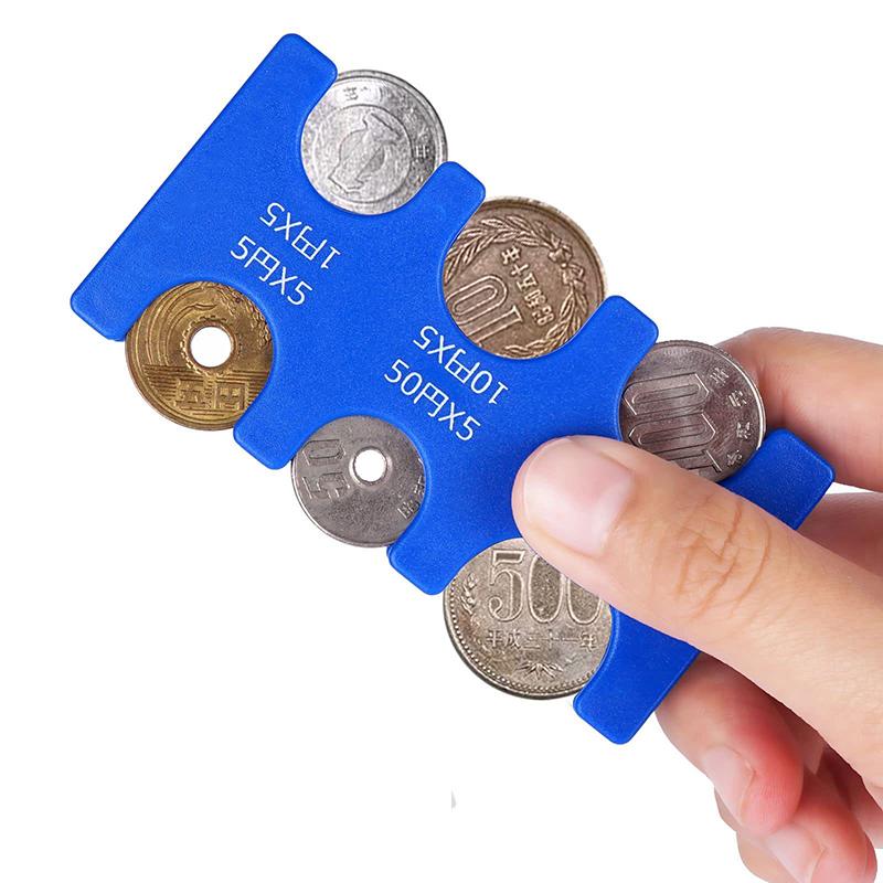 Münzsammlung Geldbörse Brieftasche Organizer Halter für Auto Münzwechsler Halter Mini Japan Münzspender Kunststoff Aufbewahrungsbox