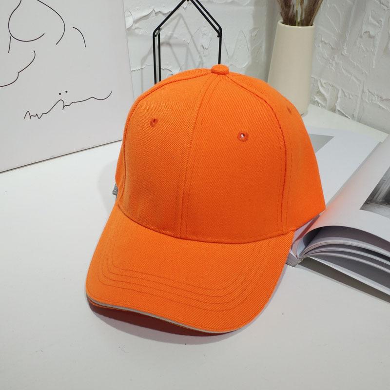 Hipster men and women versatile solid color baseball hat summer street black pink student sunshade cap couple