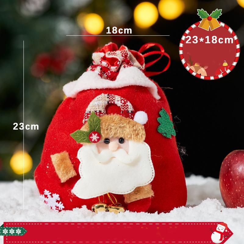 Christmas Gift Bag Santa Claus Reindeer Candy Bag Christmas Eve Apple Bag Christmas Decoration