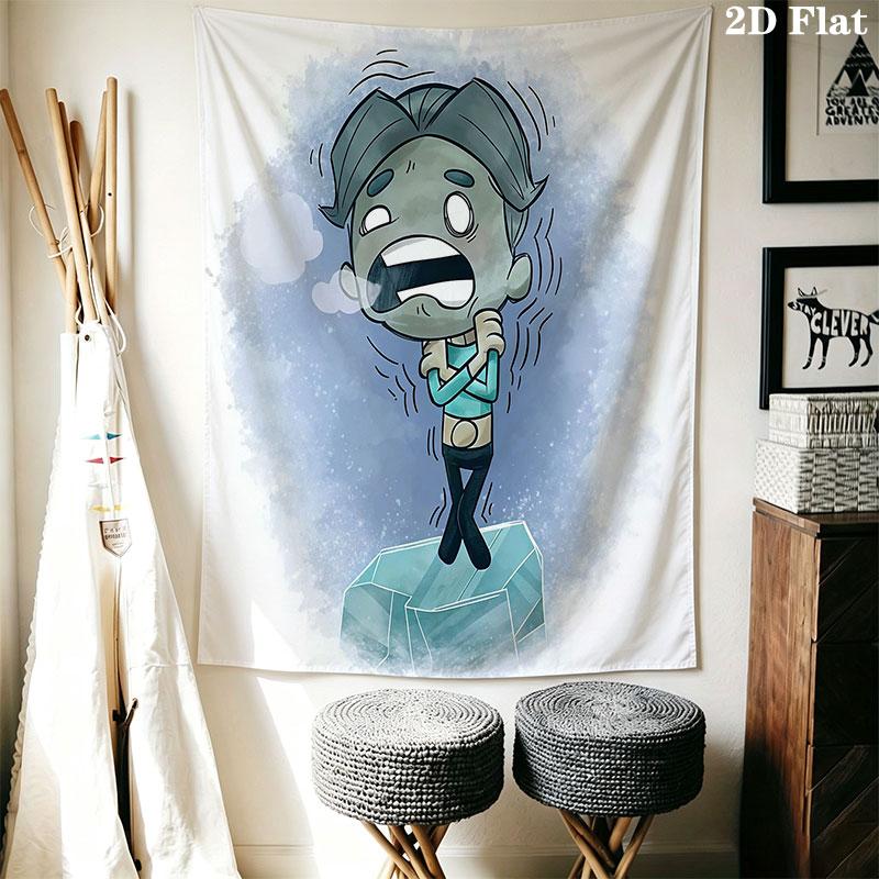 ONI Wall Hanging Printed Fabric Blanket Decorative Tapestries for Bedroom Living Room Home Decor