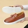 Men's Tassel Loafers, Genuine  Leather Slip - on Casual Shoes, Breathable Inner (Keeps Feet Dry for 8H), for Office & Daily Wear