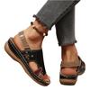 Women's Summer Wedge Sandals Lightweight Comfortable Platform Slip On Adjustable Hook and Loop Closure Casual Outdoor Shoes