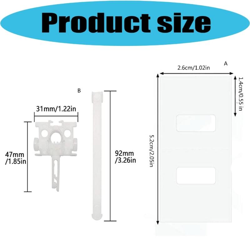 Vertical Blind Repair Carriers with Stem Repair Tabs Vertical Blinds Repair Kits White Vertical Blinds Replacement Parts