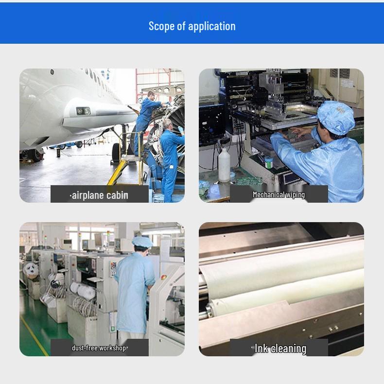 Dust-Free Lint-Free Absorbent Industrial Wiping Paper for Cleanrooms and Labs
