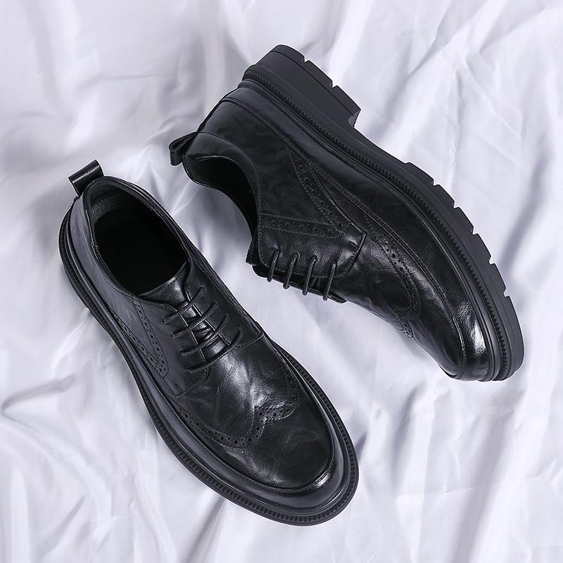 Fashion New Casual Shoes for Men 2024 Male Oxford Shoes Retro Luxury Leather Shoes Fashion Breathable Sneakers Handmade Platform Shoes