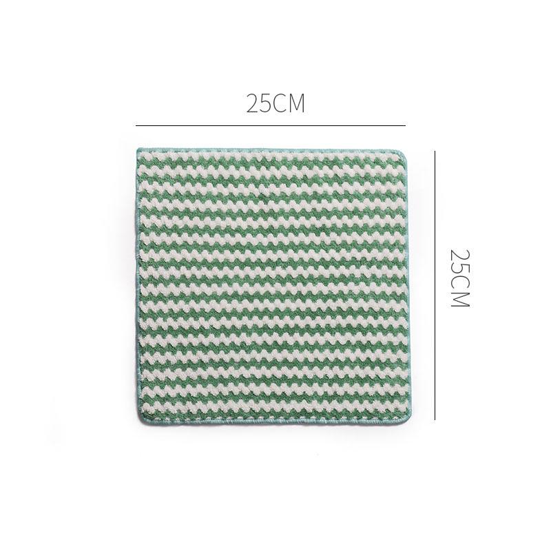 Absorbent Wavy Dishcloth: Lint-Free and Degreasing for Household Cleaning