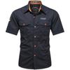 Summer Half Sleeve Shirt Men Casual Military Short Sleeve Shirt