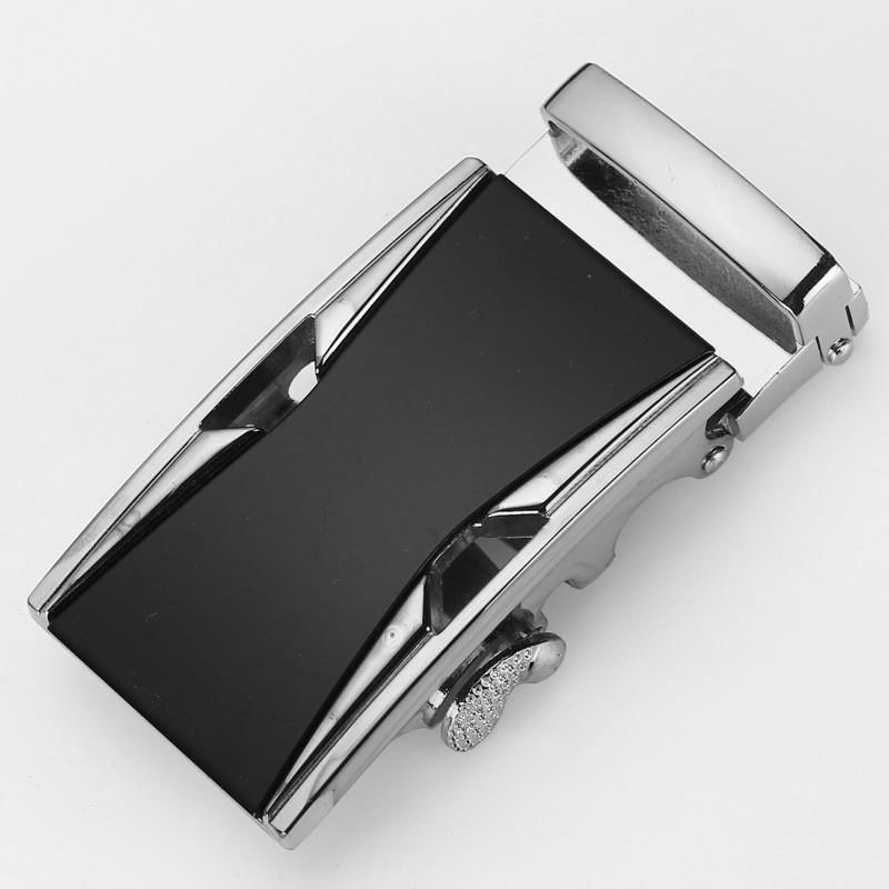 Mens Fashionable 35cm Automatic Buckle Waist Belt Durable Metal Design For Business Casual Or