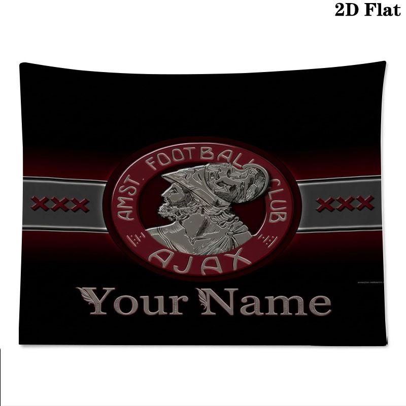 AFC Ajax Custom Name Wall Tapestry Aesthetic Wall Hanging Printed Fabric Blanket Decorative Tapestries for Bedroom Living Room Home Decor