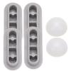 4Pcs Toilet Seat Bumper Heavy Duty Plastic Cushioning Pad Antislip Gasket for Toilet Seat Protection Shock Absorption Universal