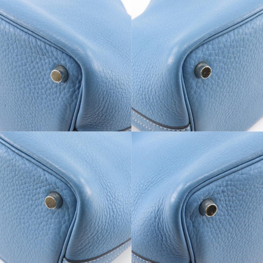 HERMES Picotin18 PM Handbag Blue gene light blue/SilverHardware Taurillon Clemence Women Used