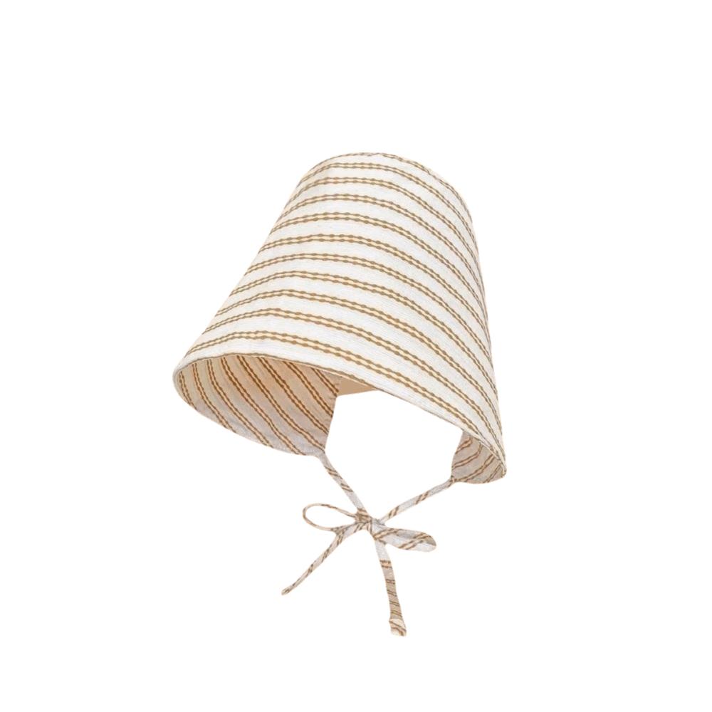 Striped Bucket Hat Wide Brim Panama Cap Fashion Fisherman Hat Outdoor 04