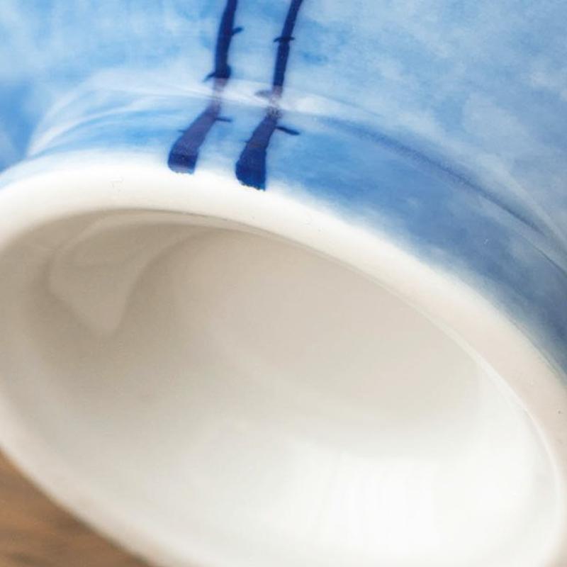 Blue Lotus Hand-painted Master Cup White Porcelain Teacup Single Master Cup Tea Bowl Chinese Kung Fu Teaset Drinkware Teaware