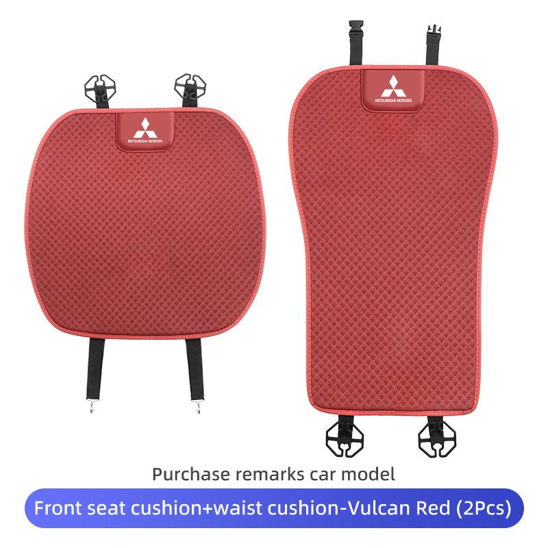 Car Logo Seat Cover Ice Silk Protector Mat Pad Comfortable Auto Accessories For Mitsubishi Lancer ASX Pajero Mirage Attrage