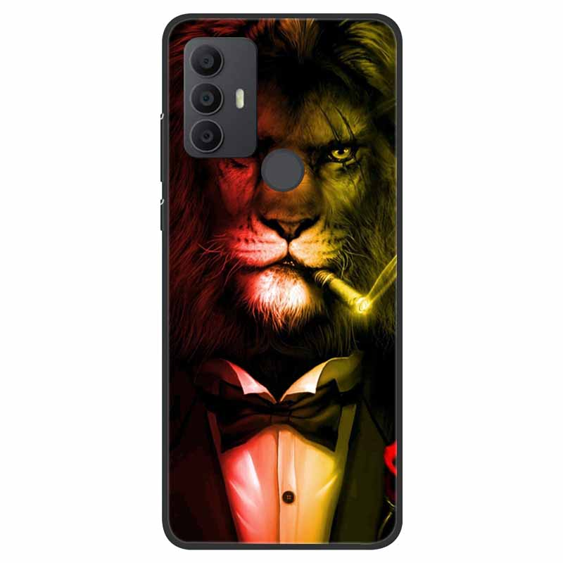 For TCL 30 SE Case Silicone Starry Space TPU Soft Back Cases For TCL 305 Cover Marble Painted for TCL 30SE TCL305 Fashion Bags