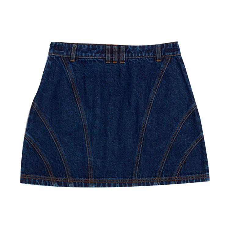 adidas Gonna di Jeans A-line a Righe Originals X Ivy Park Donna Fondo Blu H61720