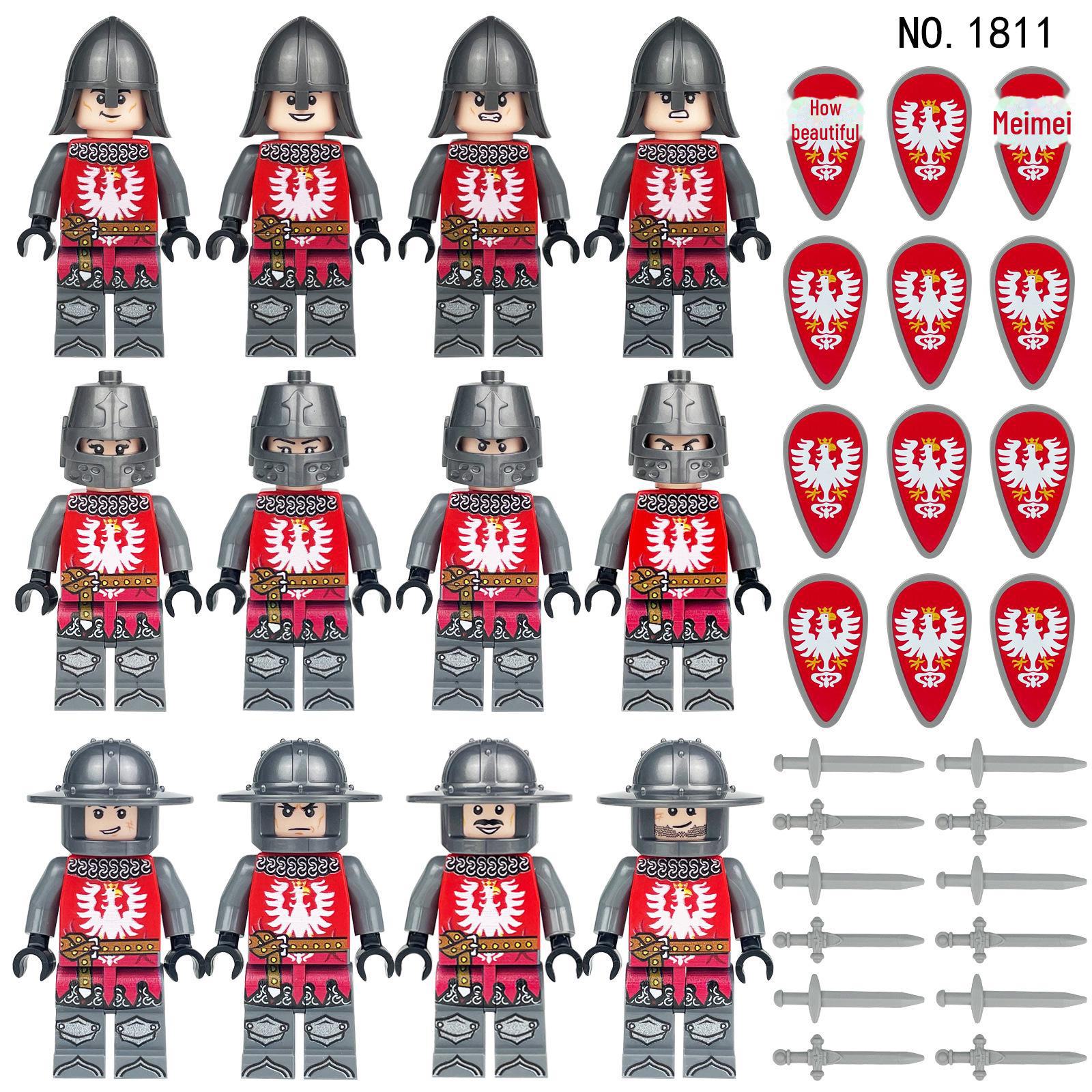 

Набор строительных блоков и солдатиков «Средневековый рыцарский замок» — 1813 деталей 1811