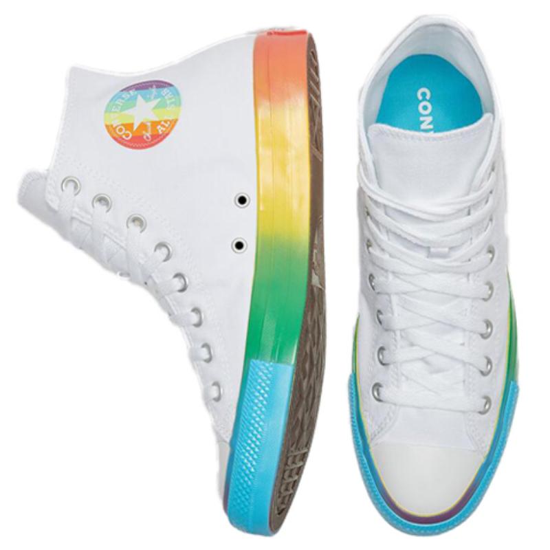 Converse All Star Hi Smiley Multi Comfortable & Stylish High Top Converse Unisex White