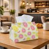 1pc Minimalist Fresh Pattern Tissue Box, Citrus Slice Repetitive Colorful Perfect for Outdoor Gatherings, Daily Desktop Use, And Suitable for Bedrooms