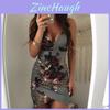 Premium Floral Summer Fashion Dress For Women Sexy Backless Bodycon Slip Dress