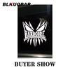 BLKUOPAR Hardcore Car Sticker Sunscreen Fashionable Decals Personality Waterproof Sunscreen Funny Original JDM Car Accessories