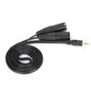 Plug and Play Microphone Cable 1/8 Inch to 3-Core Double XLR Audio Adapter Cable  Audio Recording