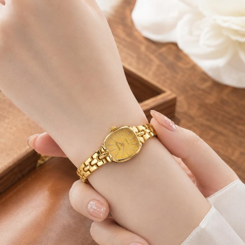 Fashion Women's Quartz Bracelet Watches for Women Luxury Retro Small Square Ladies Wristwatch Clock Gift reloj para mujer