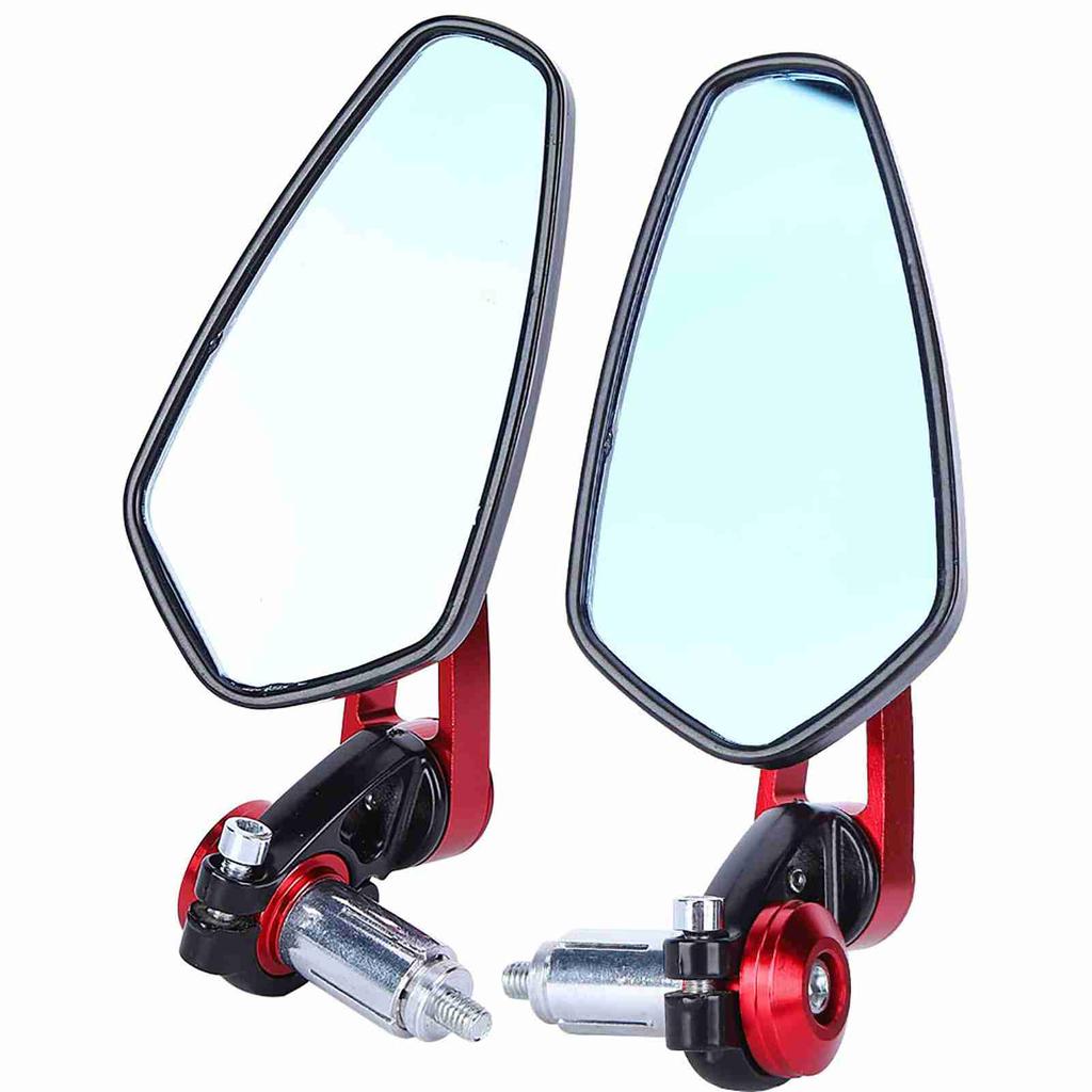 Universal Motorcycle Motorbike Aluminum Alloy 7 8 22mm Bar End Side Rearview Mirrors