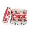 Christmas Ribbon Set: Imitation Linen, Satin for Gift Packaging and Ornament Bows
