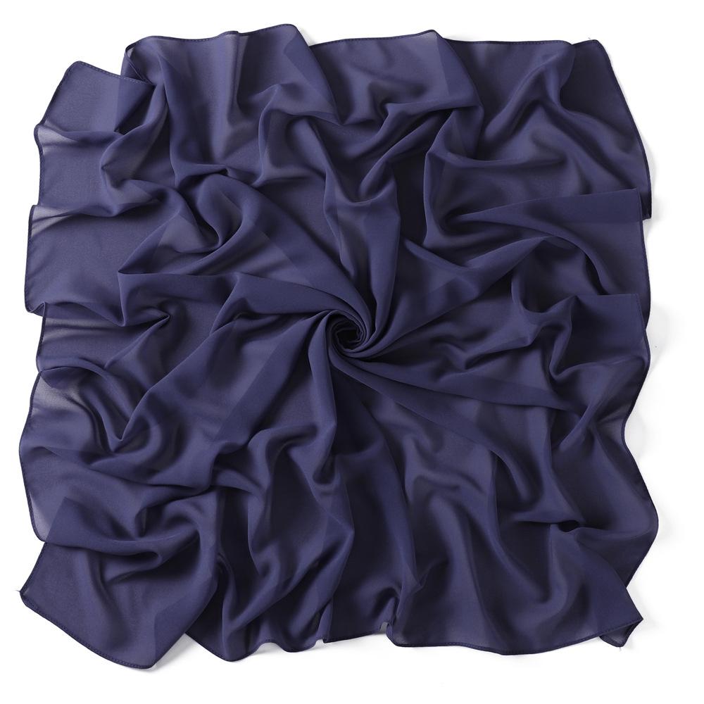 Solid Pearl Chiffon Women Scarf New Summer Girls Sunscreen Thin Scarves Soft Shawl Foulard Viscose Spring Lady Wrap Shawls