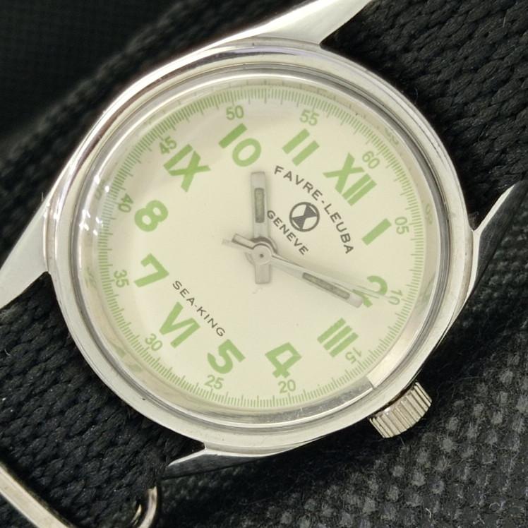 

USED FAVRE LEUBA SEA KING SWISS MENS WATCH a313410-1 Sku601-a313410