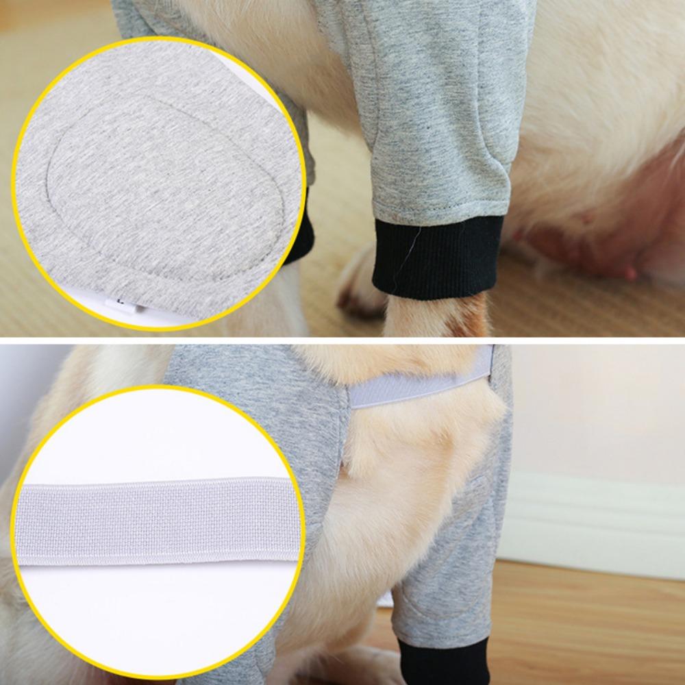 Practical Breathable Dog Recovery Sleeve Adjustable Cotton Puppy Elbow Wrap Anti-lick Soft Pet Supplies For Dog Front Leg