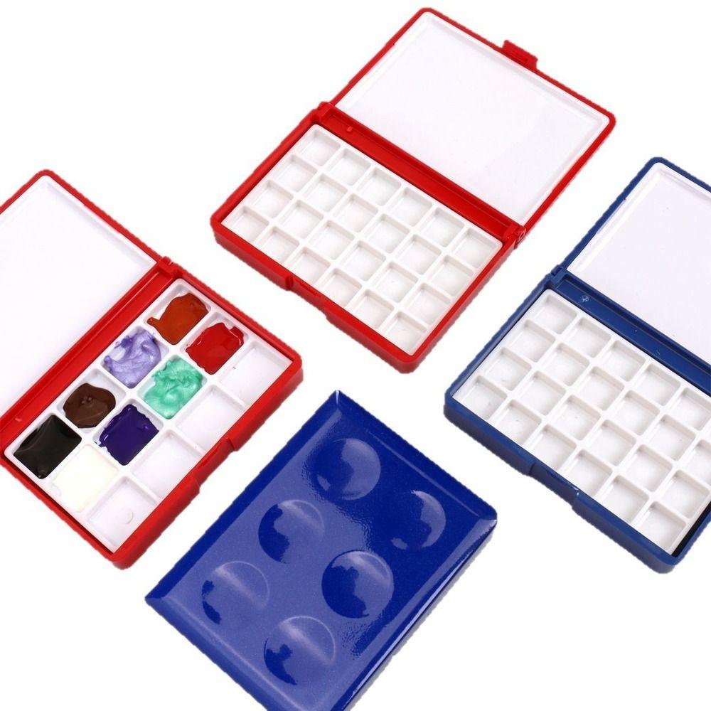 12/24 Grid Mini Watercolor Box Empty Portable Painting Pigment Box 1ml Artist Travel Sketching Palette Travel Sketching