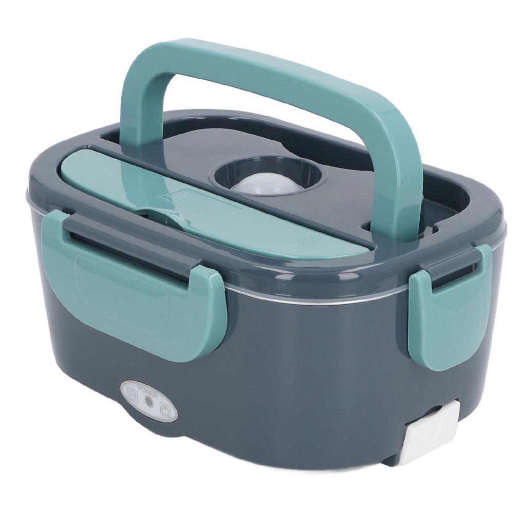 Electric Lunch Box Stainless Steel Constant Temperature 1.5L with Spoon Fork Insulation Bag Heated
