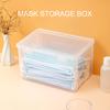 1PC Large Capacity Mask Storage Box Household Desktop Transparent Storage Box Medication And Miscellaneous Transparent Storage