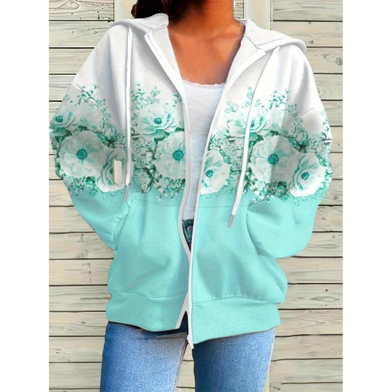 Women's 3D Zipper Hoodie