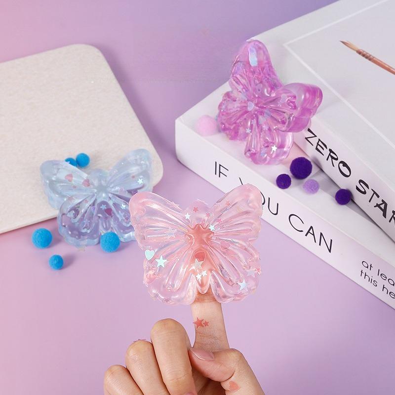 Ultraweiches Schmetterlings-Squishy Spielzeug mit langsamer Rückfederung Niedliche Textur Zum Kneten der Hände zur Linderung von täglichem Stress und Langeweile