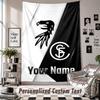 Arazzo da Appendere alla Parete con Nome e Testo Personalizzati, Arazzo Decorativo SC Freiburg FC per Camera da Letto